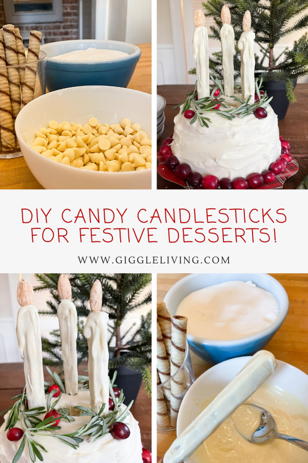 DIY candy candlesticks