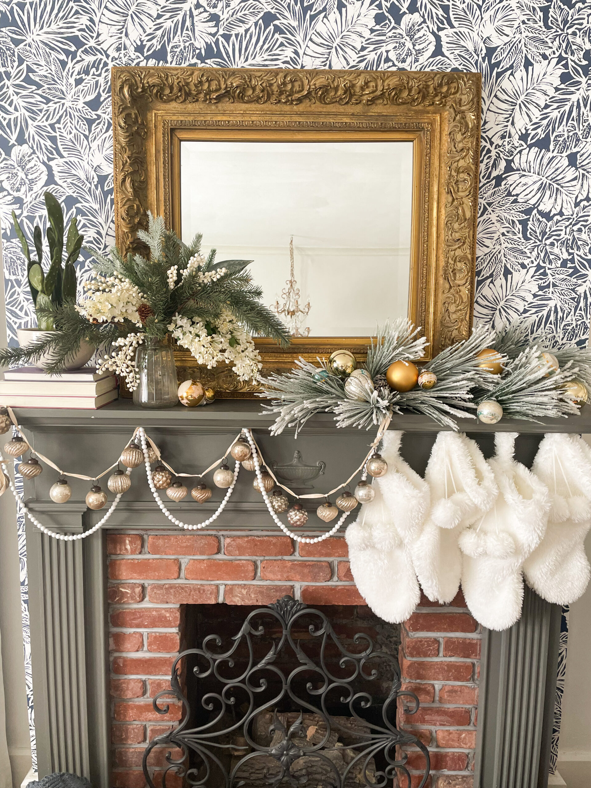 Christmas mantle