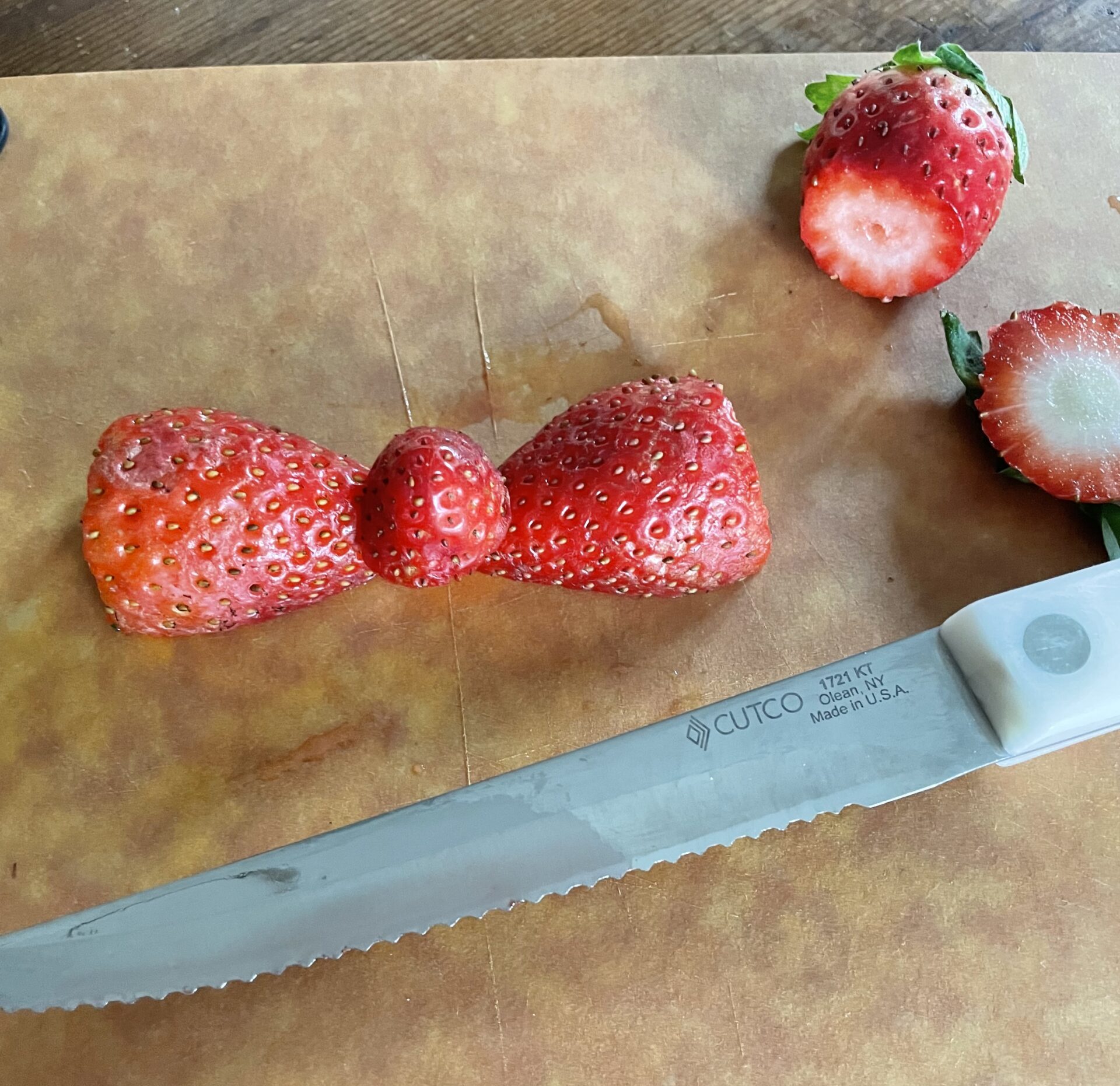 strawberry bow tie