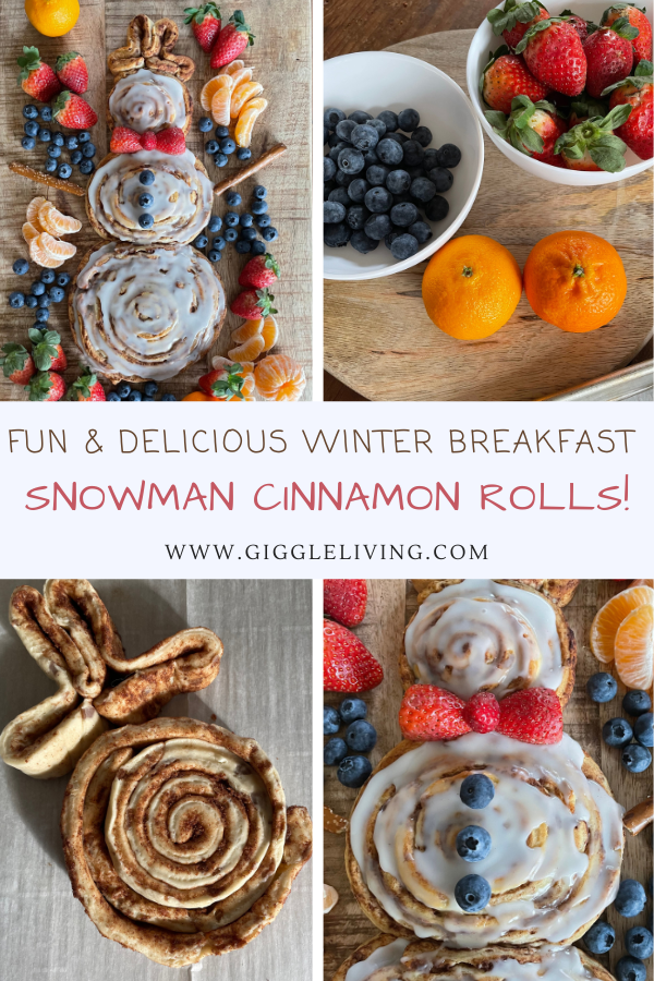 snowman cinnamon rolls