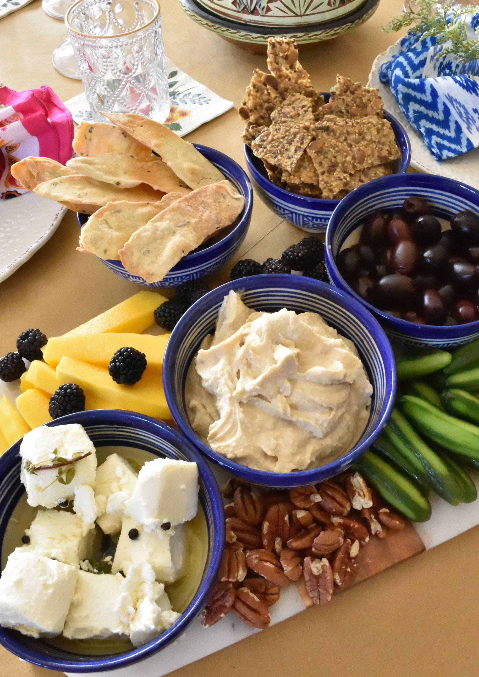 Moroccan dinner party appetizers