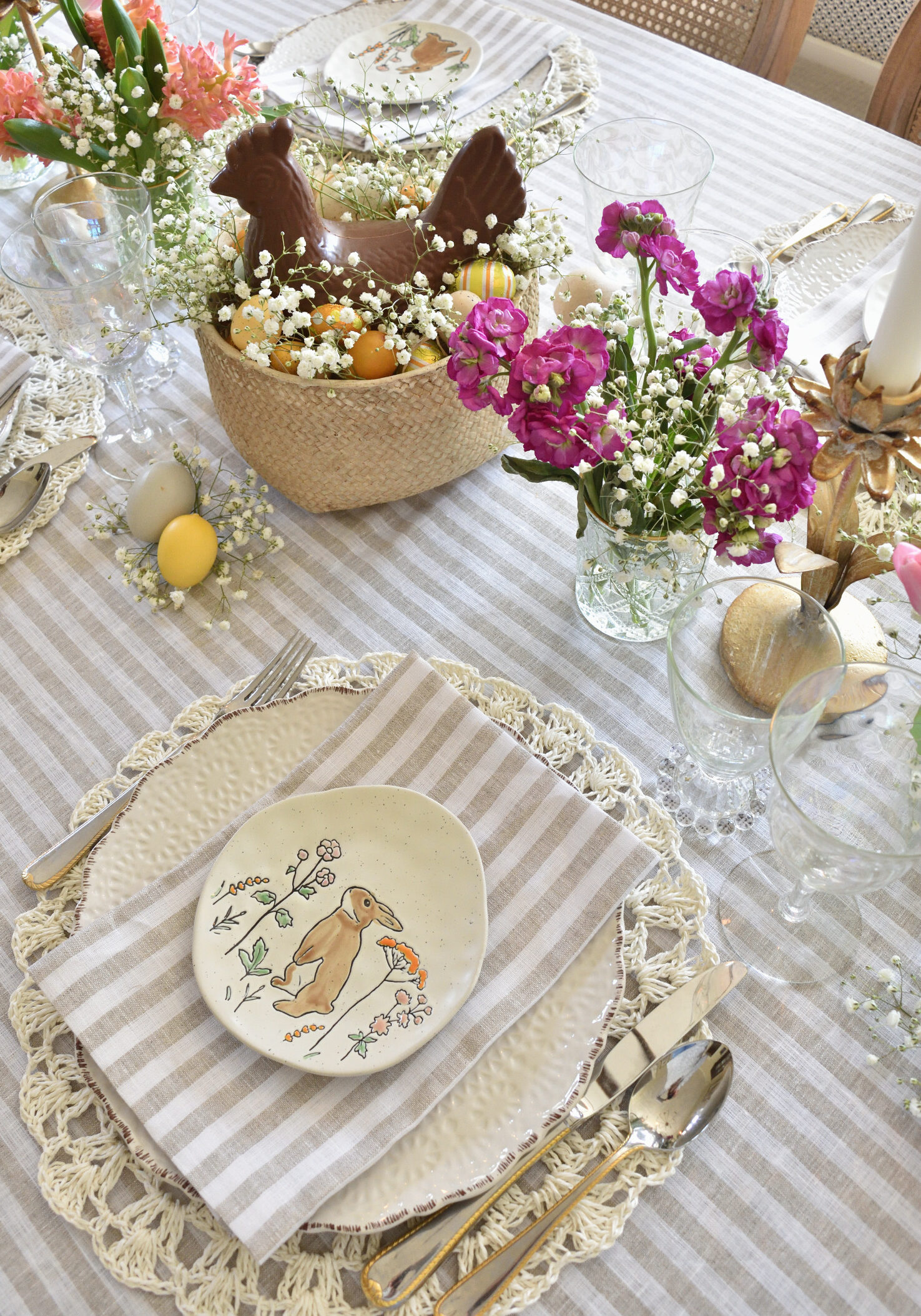 dainty Easter table