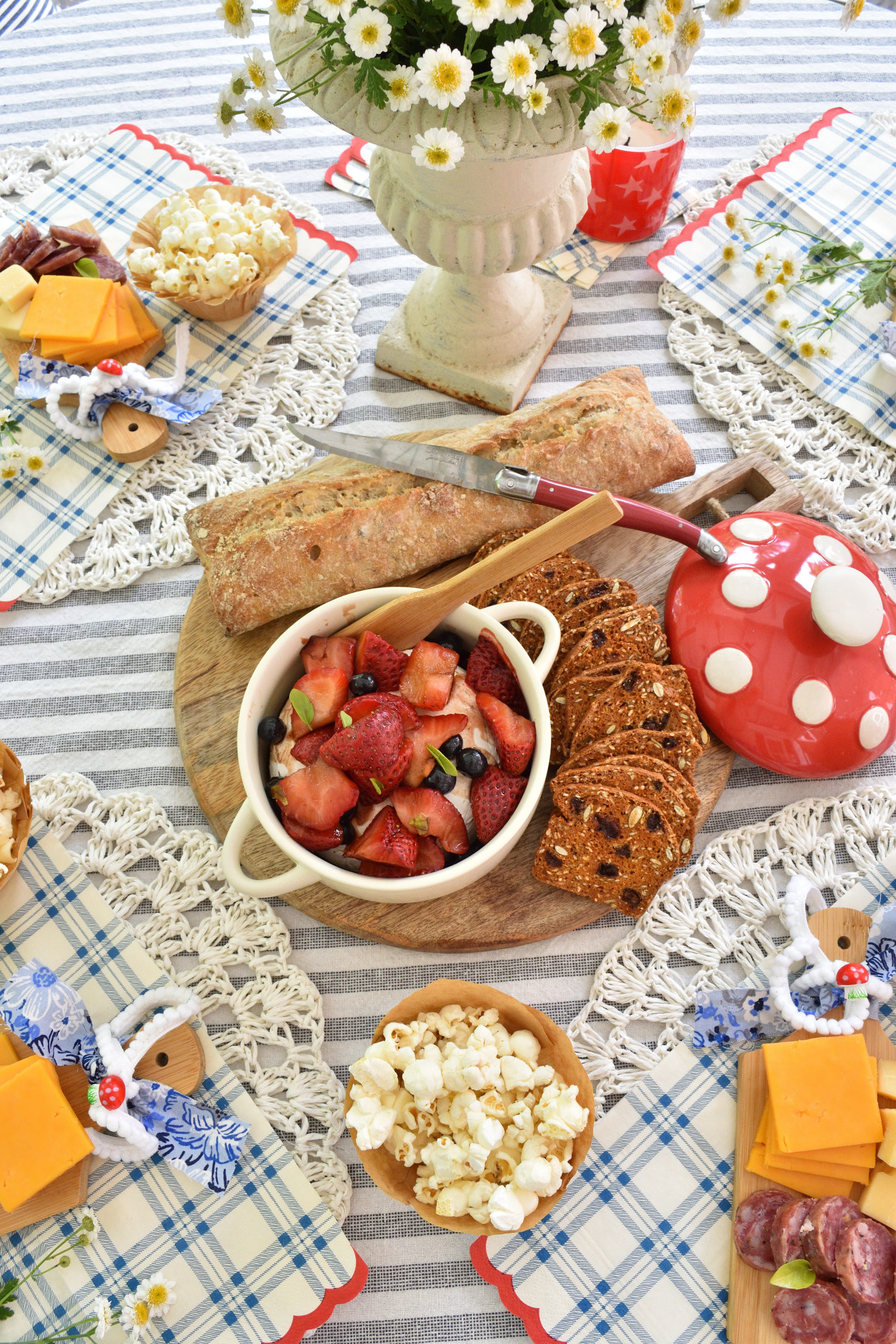 summer snack table