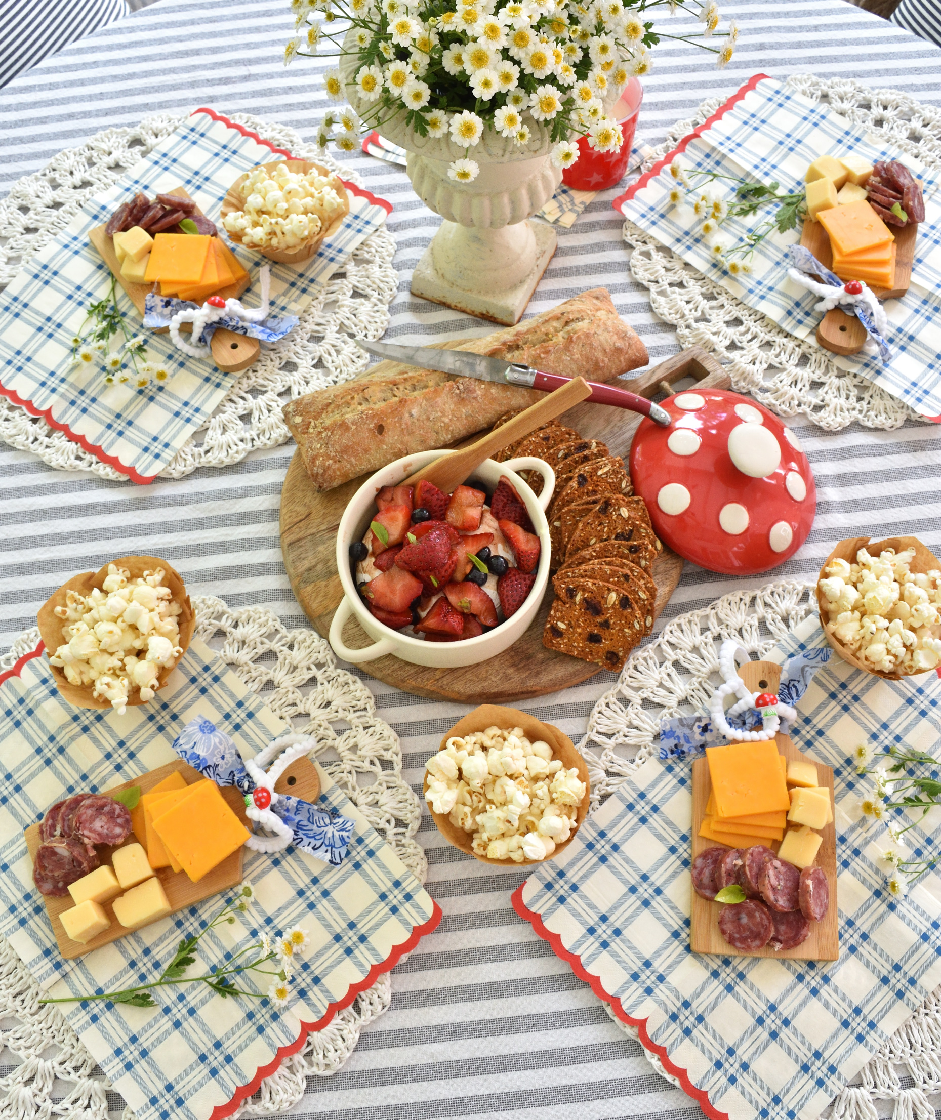 summer snack table