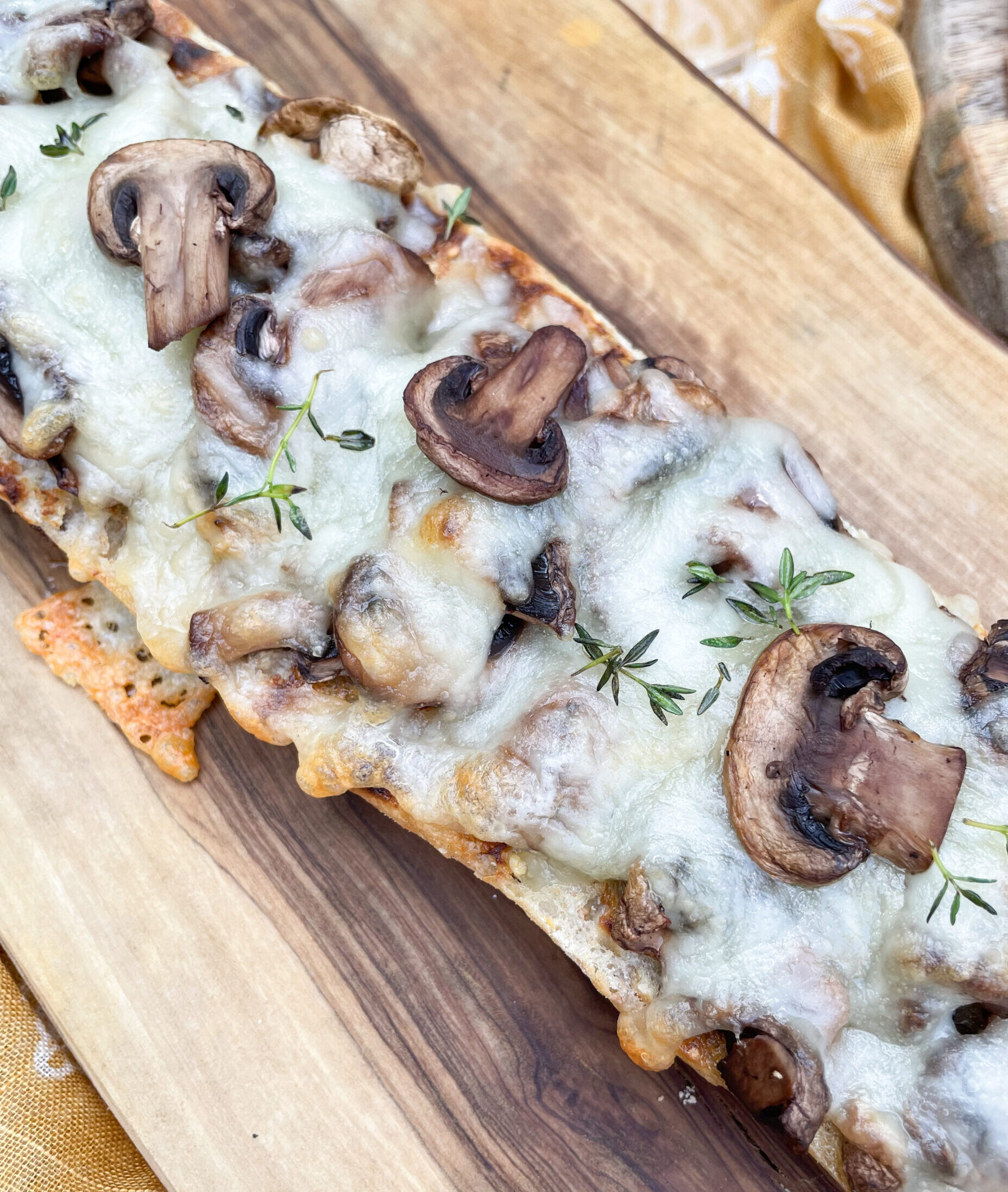 wine pairings, mushroom baguette