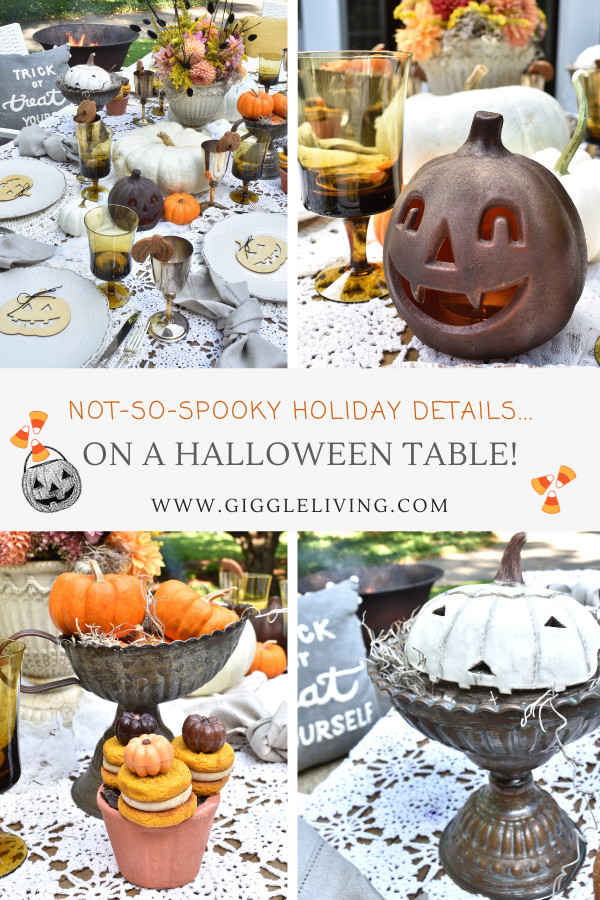Not so spooky Halloween table details
