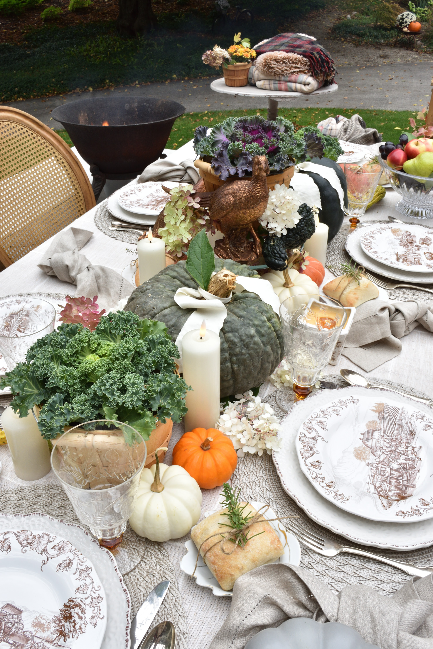 Easy Thanksgiving details for the table
