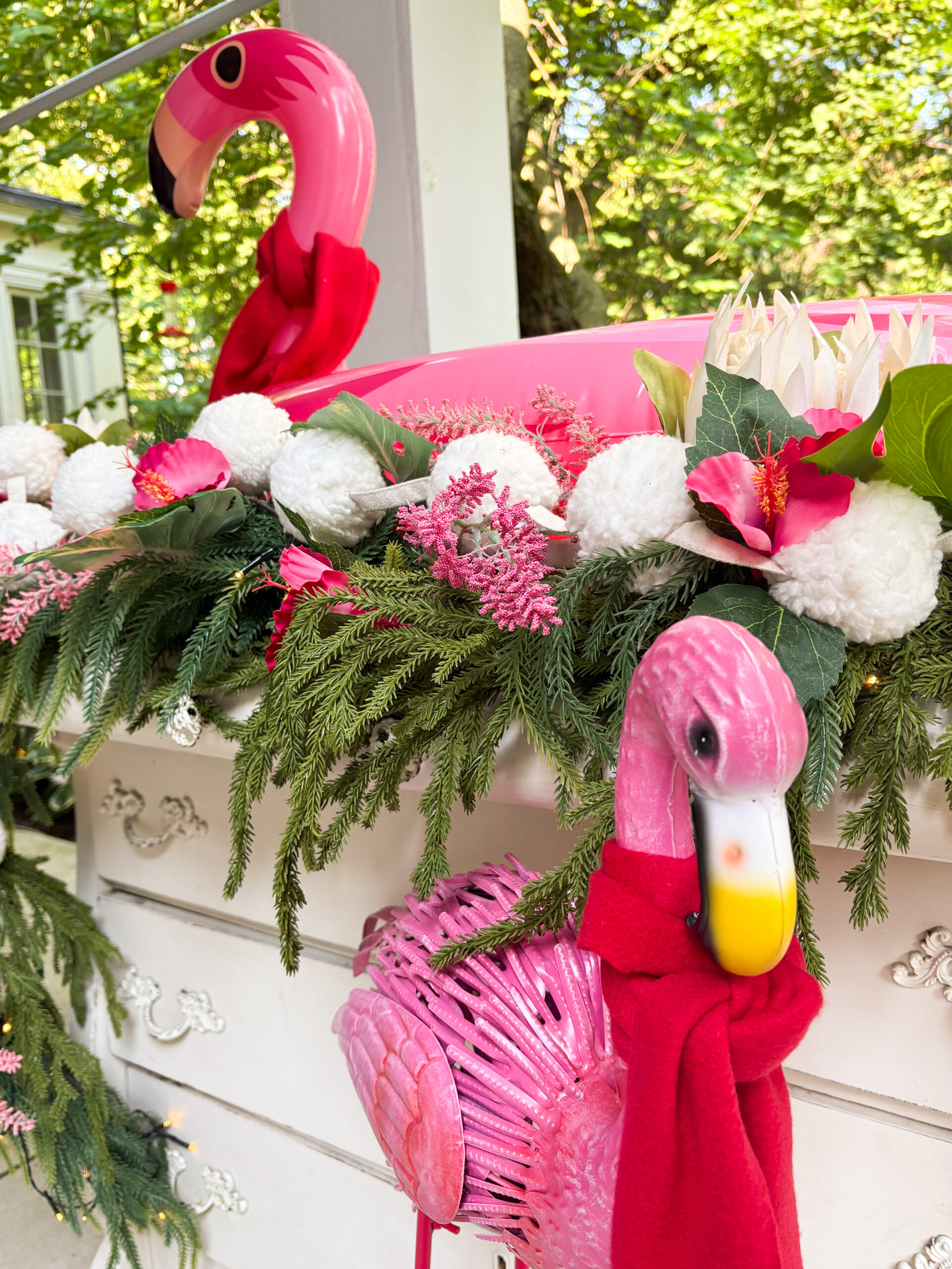 Christmas in July party decor