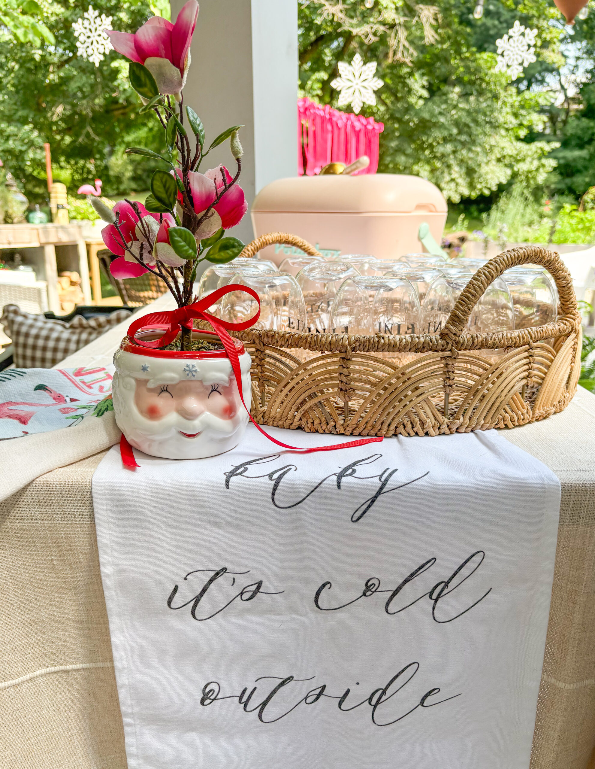 Christmas in july decorations