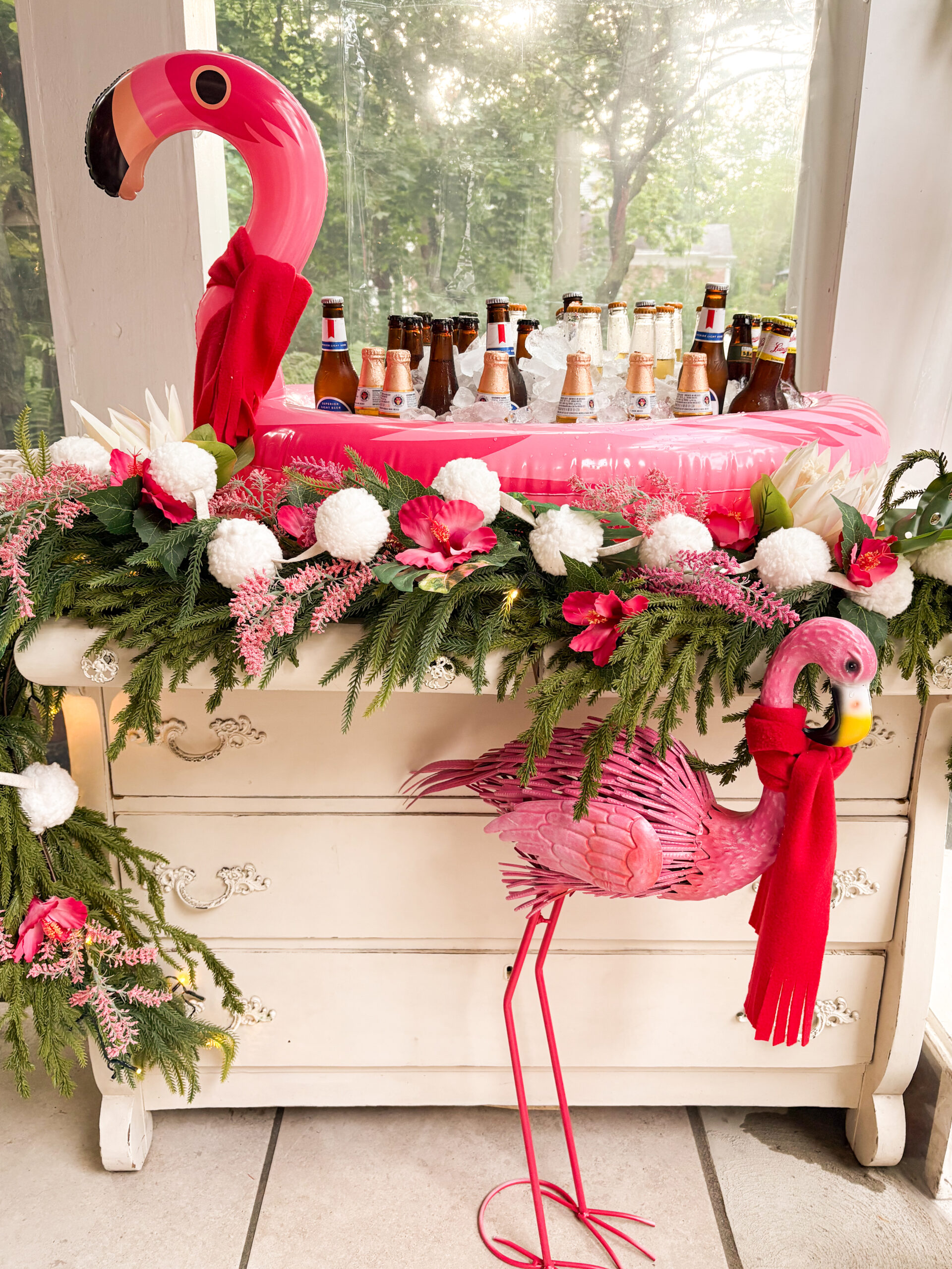 Christmas in July party decorations