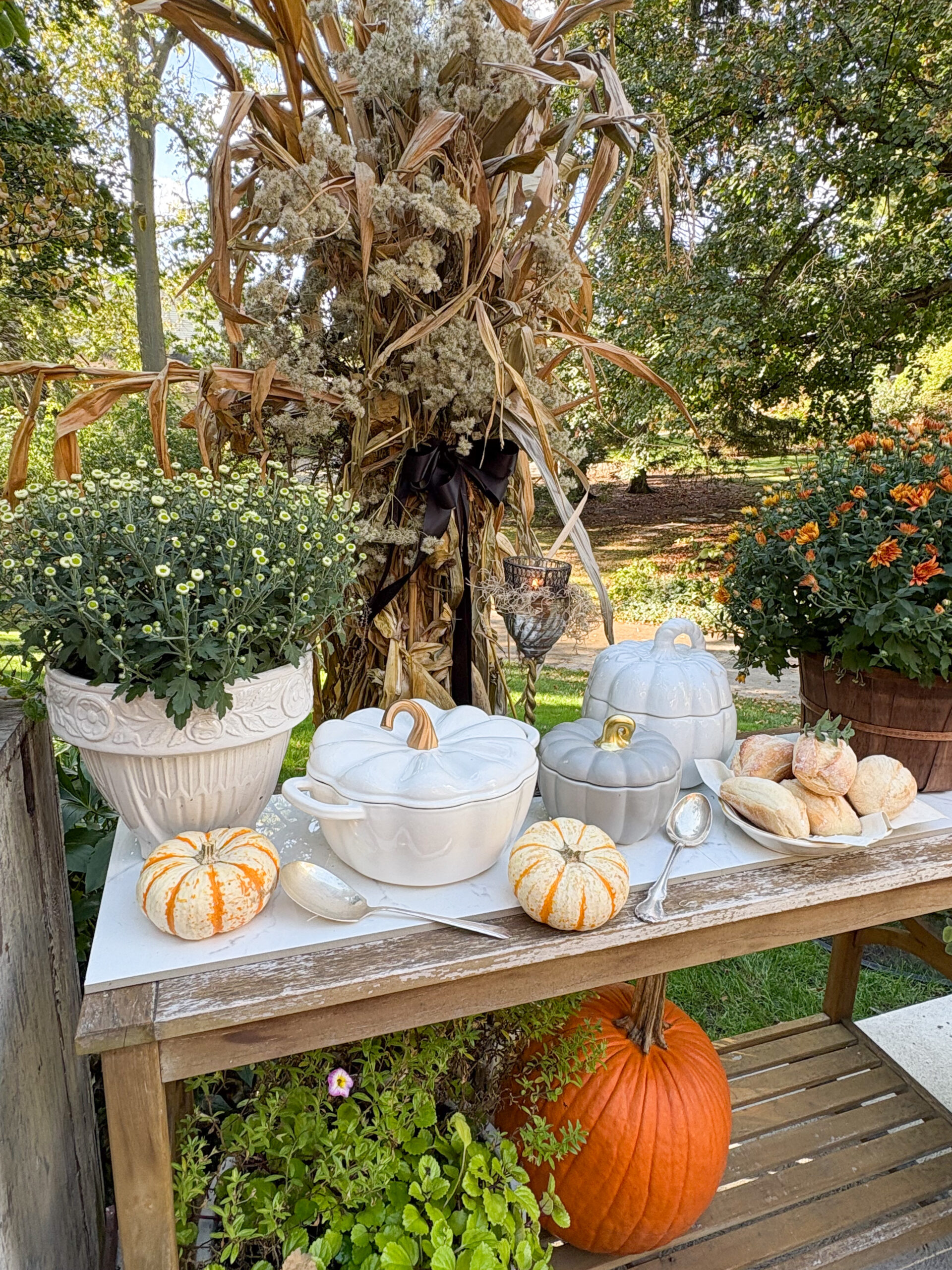 fall buffet style dinner