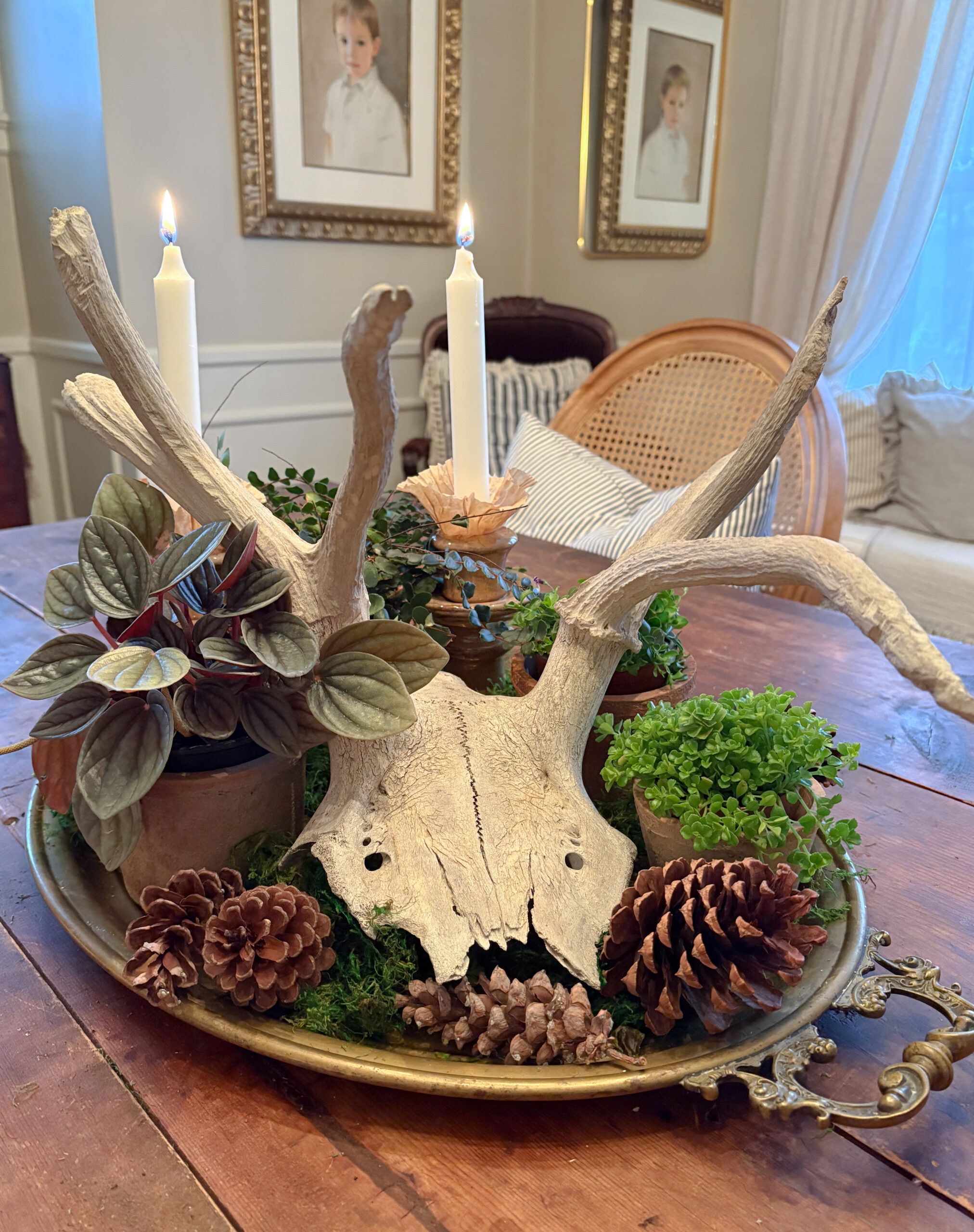 winter centerpiece idea
