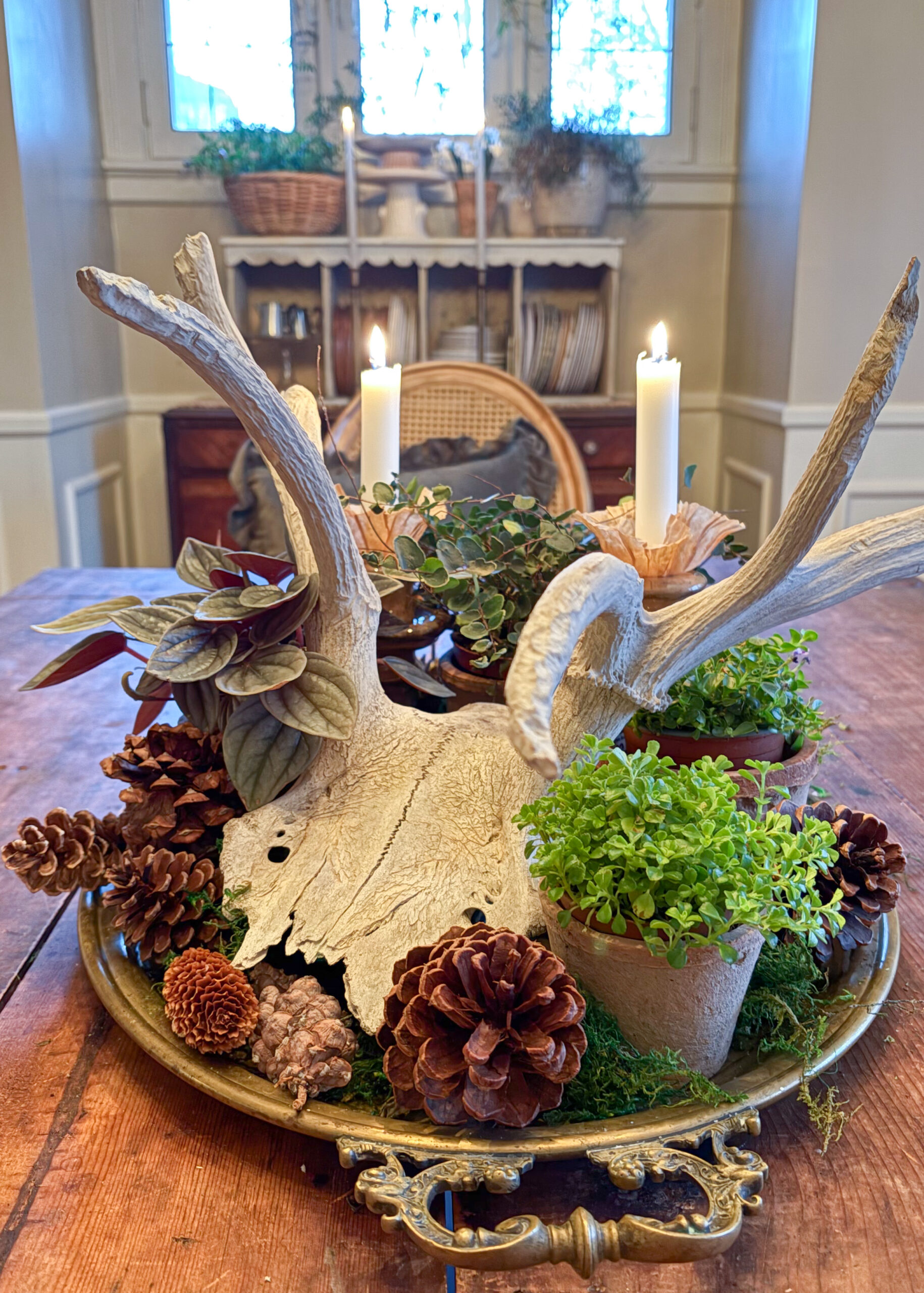 winter centerpiece idea