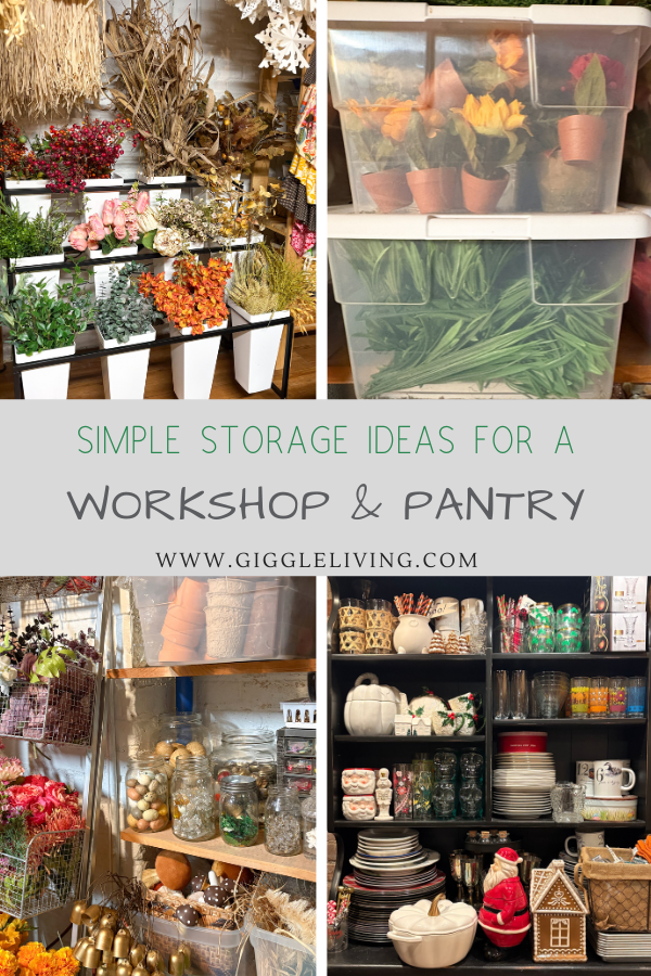 workshop and pantry storage options